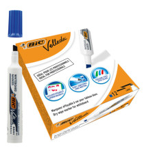 Marcatore Whiteboard Marker Velleda 1791 - punta scalpello 3,3-4,6mm - blu - Bic