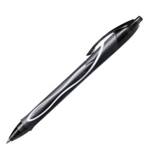 Penna a sfera a scatto Intensity Quick Dry -  punta 0,7mm - nero - Bic - conf. 12 pezzi