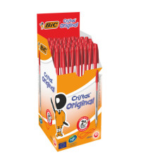 Penna a sfera Cristal - punta media 1,0mm - rosso - Bic - conf. 50 pezzi