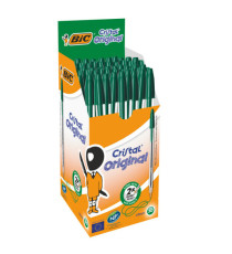 Penna a sfera Cristal - punta media 1,0mm - verde - Bic - conf. 50 pezzi