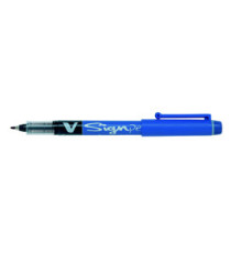 Pennarello V Signpen punta feltro - 2 mm - blu - Pilot