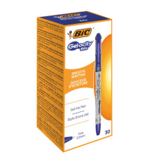 Penne a sfera con cappuccio Gelocity Stic - punta 0,5 mm - blu - Bic - conf. 30 pezzi