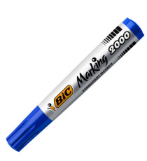 Marcatore permanente Marking 2000 - punta tonda 1,70mm - blu - Bic - conf. 12 pezzi