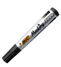 Marcatore permanente Marking 2000 - punta tonda 1,70mm - nero - Bic - conf. 12 pezzi