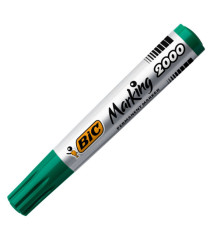 Marcatore permanente Marking 2000 - punta tonda 1,70mm - verde - Bic - conf. 12 pezzi