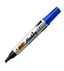 Marcatore permanente Marking 2300 - punta scalpello 3,70-5,50mm - blu - Bic - conf. 12 pezzi
