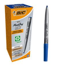 Marcatore permanente Marking Pocket - punta tonda 1,10mm - blu - Bic - conf. 12 pezzi