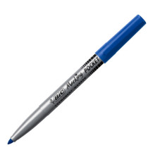 Marcatore permanente Marking Pocket - punta tonda 1,10mm - blu - Bic - conf. 12 pezzi