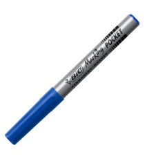 Marcatore permanente Marking Pocket - punta tonda 1,10mm - blu - Bic - conf. 12 pezzi