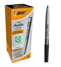 Marcatore permanente Marking Pocket - punta tonda 1,10mm - nero - Bic - conf. 12 pezzi
