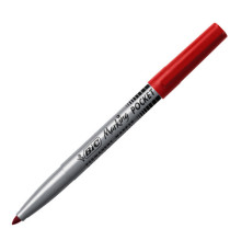 Marcatore permanente Marking Pocket - punta tonda 1,10mm - rosso - Bic - conf. 12 pezzi