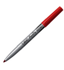 Marcatore permanente Marking Pocket - punta tonda 1,10mm - rosso - Bic - conf. 12 pezzi