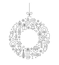 Stencil per vetri - foglio A2 - 'NATALE' - Securit - set 3 pezzi
