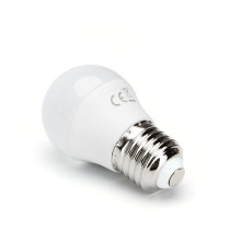 Lampadina LED Globo G45 E27 3W 3000K Luce Calda 255lm Equivalente 25W Angolo 180° 15000 Ore 7 LED CRI80 IP20 Bianca