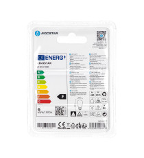 Lampadina LED Globo G45 E27 6W 3000K Luce Calda 510lm Equivalente 42W Angolo 180° 15000 Ore 11 LED CRI80 IP20 Bianca
