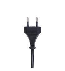 Cavo Alimentazione Bipolare a 8 IEC C7 1,8m Nero Spina Europea Piatta 2 Poli 2,5A 250V per TV Radio Console Alimentatori