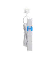 Multipresa Elettrica 6 Posti 16A 3680W con Interruttore Cavo 5 Metri 3G1mm² Bianca Ciabatta 6 Prese Italiane 250V con Terra IP20