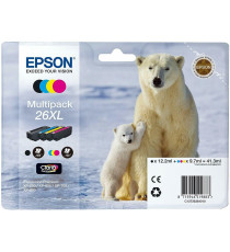 ORIGINALE EPSON T2634 GIALLA C13T26344012 EPSON EXPRESSION PREMIUM XP600 XP605 XP700 XP800 26XL CAPACITA' 9.7ML 700 PAGINE
