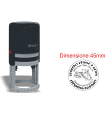 TIMBRO TRAXX 9045 AUTOINCHIOSTRANTE PERSONALIZZATO ROTONDO TRAXX 9045 Diametro 45mm QUALITA' PROFESSIONALE TIMBRO TRAXX 9045 AUTOINCHIOSTRANTE PERSONALIZZATO ROTONDO TRAXX 9045 Diametro 45mm QUALITA' PROFESSIONALE