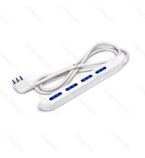 MULTIPRESA CIABATTA ELETTRICA 4 POSTI CON INTERRUTTORE GENERALE -CAVO DA 5 METRI-SPINA 16A 250V-2500W- CON PROTEZIONE BAMBINI MULTIPRESA CIABATTA ELETTRICA 4 POSTI CON INTERRUTTORE GENERALE -CAVO DA 5 METRI-SPINA 16A 250V-2500W- CON PROTEZIONE BAMBINI