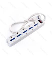MULTIPRESA CIABATTA ELETTRICA SCHUKO 6 POSTI CON INTERRUTTORE GENERALE CAVO DA 1,5 METRI SPINA 16A 250V P40/10A a 10A/16A/ MULTIPRESA CIABATTA ELETTRICA SCHUKO 6 POSTI CON INTERRUTTORE GENERALE CAVO DA 1,5 METRI SPINA 16A 250V P40/10A a 10A/16A/