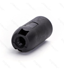PORTALAMPADA IN PLASTICA ATTACCO E14 COLORE NERO CON COPERCHIO - 2A 250V T210℃ - MISURA L26*W44.2*H57.4mm - PORTA LAMPADA  PORTALAMPADA IN PLASTICA ATTACCO E14 COLORE NERO CON COPERCHIO - 2A 250V T210℃ - MISURA L26*W44.2*H57.4mm - PORTA LAMPADA