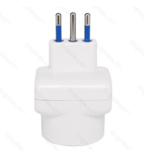 ADATTATORE TRIPLO CON SPINA 10A/250V S11 3 PRESE (2 PRESE P11&1 - 1 PRESA P30) BIANCO MAX 1500W CON PROTEZIONE BAMBINI ADATTATORE TRIPLO CON SPINA 10A/250V S11 3 PRESE (2 PRESE P11&1 - 1 PRESA P30) BIANCO MAX 1500W CON PROTEZIONE BAMBINI