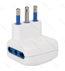 ADATTATORE TRIPLO CON SPINA 16A/250V S17 3 PRESE (2 PRESE P17/11 e 1 PRESA P40) BIANCO MAX 1500W CON PROTEZIONE BAMBINI ADATTATORE TRIPLO CON SPINA 16A/250V S17 3 PRESE (2 PRESE P17/11 e 1 PRESA P40) BIANCO MAX 1500W CON PROTEZIONE BAMBINI