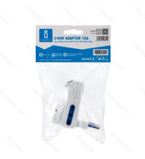ADATTATORE TRIPLO CON SPINA 16A 250V S11 3 PRESE (2 P17/11 e 1P40) 16A/250V BIANCO CON INTERRUTTORE MAX 1500W PROTEZIONE BAMBINI ADATTATORE TRIPLO CON SPINA 16A 250V S11 3 PRESE (2 P17/11 e 1P40) 16A/250V BIANCO CON INTERRUTTORE MAX 1500W PROTEZIONE BAMBINI