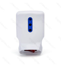 ADATTATORE TRIPLO CON SPINA 10A 250V 3 PRESE (2 P17/11 e 1 P40) BIANCO CON INTERRUTTORE MAX 1500W PROTEZIONE BAMBINI