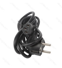 CAVO DI ALIMENTAZIONE CON SPINA PIATTA 10A 250V - CAVO 1,8MT - PER COLLEGAMENTO APPARECCHI ELETTRICI CAVO DI ALIMENTAZIONE CON SPINA PIATTA 10A 250V - CAVO 1,8MT - PER COLLEGAMENTO APPARECCHI ELETTRICI