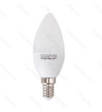 LAMPADINA LED C5 C37 6W ATTACCO E14 - 390 LUMEN - 6400K LUCE FREDDA - GRANDE ANGOLO 280 MISURA D37*H108mm CRI80Ra LAMPADINA LED C5 C37 6W ATTACCO E14 - 390 LUMEN - 6400K LUCE FREDDA - GRANDE ANGOLO 280 MISURA D37*H108mm CRI80Ra