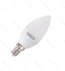 LAMPADINA LED C5 C37 6W ATTACCO E14 - 390 LUMEN - 6400K LUCE FREDDA - GRANDE ANGOLO 280 MISURA D37*H108mm CRI80Ra