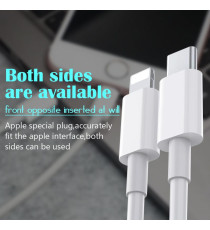 CAVO DA USB-C A LIGHTNING 1MT CARICA RAPIDA - TRASFERIMENTO DATI ALTA VELOCITA FINO A 480 Mbps TYPE-C TO LIGHTNING 8PIN