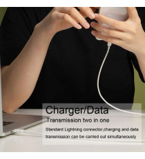 CAVO DA USB-C A LIGHTNING 1MT CARICA RAPIDA - TRASFERIMENTO DATI ALTA VELOCITA FINO A 480 Mbps TYPE-C TO LIGHTNING 8PIN