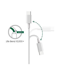 CAVO DA USB-C A LIGHTNING 1MT CARICA RAPIDA - TRASFERIMENTO DATI ALTA VELOCITA FINO A 480 Mbps TYPE-C TO LIGHTNING 8PIN