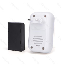 CAMPANELLO WIRELESS BIANCO MOD.1 DIGITALE - IMPERMEABILE - TRASMISSIONE FINO A 150MT - 36 SUONERIE - CAMPANELLO SENZA FILI CAMPANELLO WIRELESS BIANCO MOD.1 DIGITALE - IMPERMEABILE - TRASMISSIONE FINO A 150MT - 36 SUONERIE - CAMPANELLO SENZA FILI