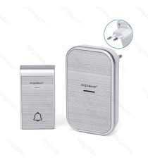 CAMPANELLO WIRELESS BIANCO MOD.1 DIGITALE - IMPERMEABILE - TRASMISSIONE FINO A 150MT - 36 SUONERIE - CAMPANELLO SENZA FILI CAMPANELLO WIRELESS BIANCO MOD.1 DIGITALE - IMPERMEABILE - TRASMISSIONE FINO A 150MT - 36 SUONERIE - CAMPANELLO SENZA FILI