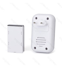 CAMPANELLO WIRELESS BIANCO MOD.1 DIGITALE - IMPERMEABILE - TRASMISSIONE FINO A 150MT - 36 SUONERIE - CAMPANELLO SENZA FILI CAMPANELLO WIRELESS BIANCO MOD.1 DIGITALE - IMPERMEABILE - TRASMISSIONE FINO A 150MT - 36 SUONERIE - CAMPANELLO SENZA FILI