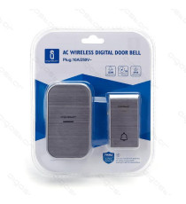 CAMPANELLO WIRELESS BIANCO MOD.1 DIGITALE - IMPERMEABILE - TRASMISSIONE FINO A 150MT - 36 SUONERIE - CAMPANELLO SENZA FILI CAMPANELLO WIRELESS BIANCO MOD.1 DIGITALE - IMPERMEABILE - TRASMISSIONE FINO A 150MT - 36 SUONERIE - CAMPANELLO SENZA FILI