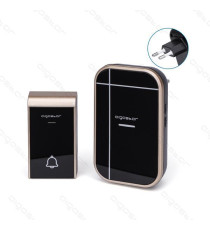 CAMPANELLO WIRELESS SILVER MOD.1 DIGITALE - IMPERMEABILE - TRASMISSIONE FINO A 150MT - 36 SUONERIE - CAMPANELLO SENZA FILI CAMPANELLO WIRELESS SILVER MOD.1 DIGITALE - IMPERMEABILE - TRASMISSIONE FINO A 150MT - 36 SUONERIE - CAMPANELLO SENZA FILI