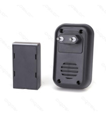CAMPANELLO WIRELESS SILVER MOD.1 DIGITALE - IMPERMEABILE - TRASMISSIONE FINO A 150MT - 36 SUONERIE - CAMPANELLO SENZA FILI CAMPANELLO WIRELESS SILVER MOD.1 DIGITALE - IMPERMEABILE - TRASMISSIONE FINO A 150MT - 36 SUONERIE - CAMPANELLO SENZA FILI