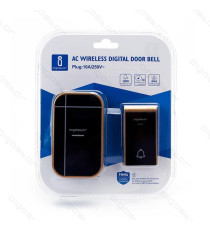CAMPANELLO WIRELESS SILVER MOD.1 DIGITALE - IMPERMEABILE - TRASMISSIONE FINO A 150MT - 36 SUONERIE - CAMPANELLO SENZA FILI CAMPANELLO WIRELESS SILVER MOD.1 DIGITALE - IMPERMEABILE - TRASMISSIONE FINO A 150MT - 36 SUONERIE - CAMPANELLO SENZA FILI