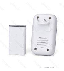 CAMPANELLO WIRELESS WHITE e SILVER MOD.1 DIGITALE - IMPERMEABILE - TRASMISSIONE FINO A 150MT 36 SUONERIE CAMPANELLO SENZA FILI CAMPANELLO WIRELESS WHITE e SILVER MOD.1 DIGITALE - IMPERMEABILE - TRASMISSIONE FINO A 150MT 36 SUONERIE CAMPANELLO SENZA FILI