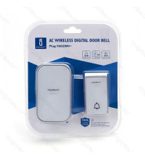 CAMPANELLO WIRELESS WHITE e SILVER MOD.1 DIGITALE - IMPERMEABILE - TRASMISSIONE FINO A 150MT 36 SUONERIE CAMPANELLO SENZA FILI CAMPANELLO WIRELESS WHITE e SILVER MOD.1 DIGITALE - IMPERMEABILE - TRASMISSIONE FINO A 150MT 36 SUONERIE CAMPANELLO SENZA FILI