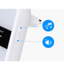 CAMPANELLO WIRELESS SILVER MOD.2 DIGITALE - IMPERMEABILE - TRASMISSIONE FINO A 150MT - 36 SUONERIE - CAMPANELLO SENZA FILI