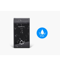 CAMPANELLO WIRELESS SILVER MOD.2 DIGITALE - IMPERMEABILE - TRASMISSIONE FINO A 150MT - 36 SUONERIE - CAMPANELLO SENZA FILI