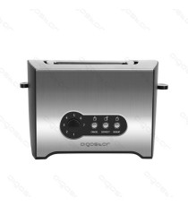 TOSTAPANE 2 POSTI 900W - ACCIAIO INOX - 7 REGOLAZIONI DI COTTURA - FUNZIONE SCONGELAMENTO -  L283*W170*H178mm - AIGOSTAR