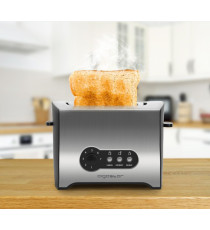 TOSTAPANE 2 POSTI 900W - ACCIAIO INOX - 7 REGOLAZIONI DI COTTURA - FUNZIONE SCONGELAMENTO -  L283*W170*H178mm - AIGOSTAR