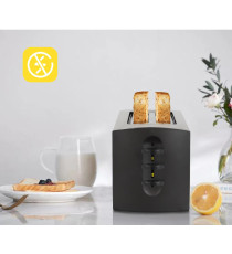 TOSTAPANE 2 POSTI 900W - ACCIAIO INOX - 7 REGOLAZIONI DI COTTURA - FUNZIONE SCONGELAMENTO -  L283*W170*H178mm - AIGOSTAR